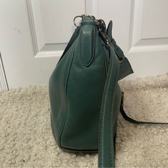Coach Leather Green Convertible Crossbody Purse Bag - Picture 4 of 10